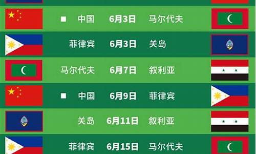 国足世预赛赛程地点表_国足世预赛赛程2021地点